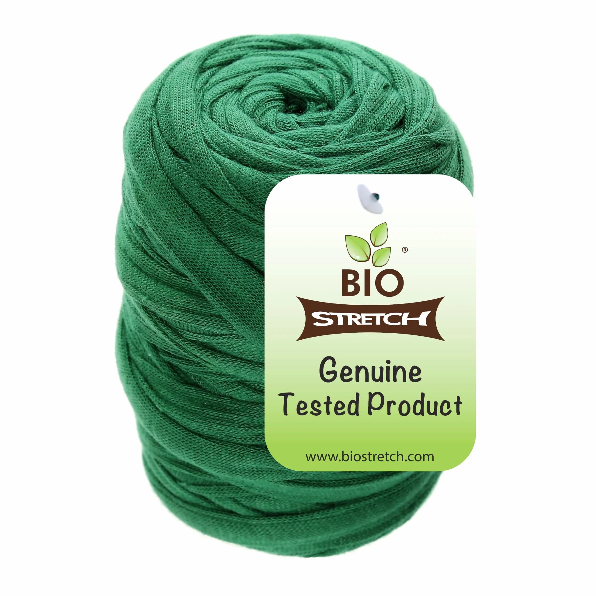 Bio-Stretch Cintas de Jardín Suaves para Plantas de Interior y Exterior – Resistentes y Elásticas, Cortables a Medida, para Plantas Trepadoras, Tomates y Jardinería en Casa (20m / Verde)
