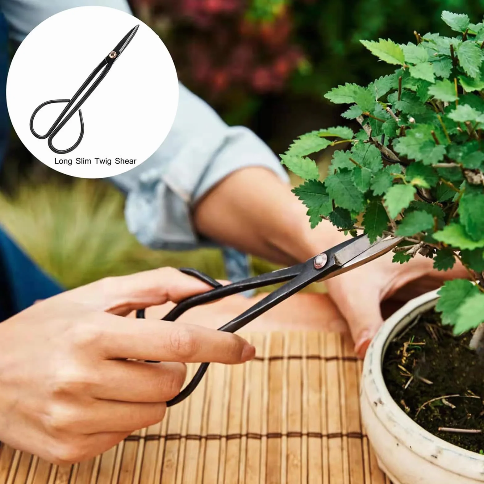 Kit de Herramientas para bonsái de 24 Piezas: Juego Completo de Acero poda, injerto y Cuidado. Ideal para Regalar y para Uso Personal en jardinería (Incluye Estuche)