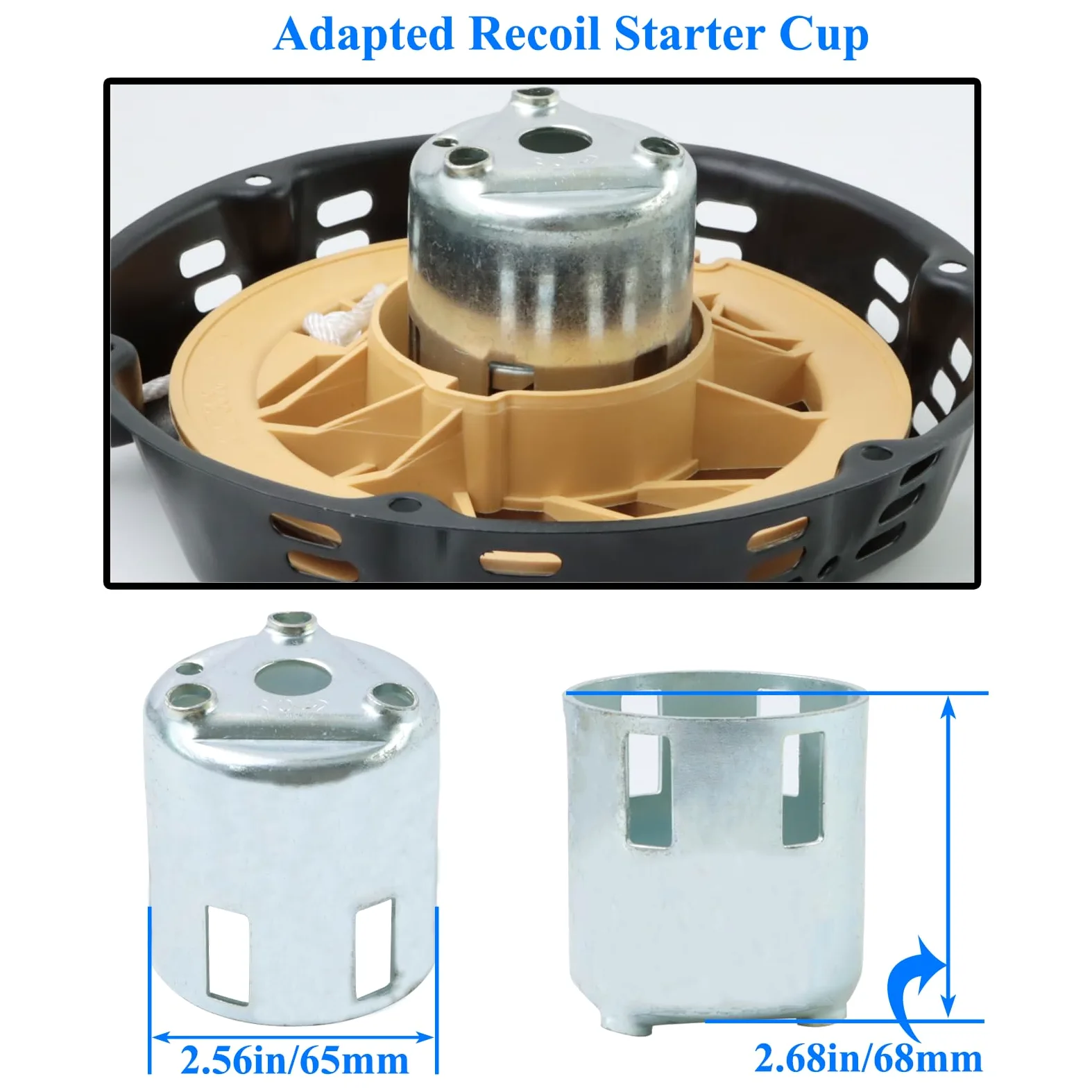 KIKITE - Arrancador de retroceso para generador Champion Honda GX390 GX340 Pulsar Ryobi Habor Freight Predator 6000 7000 8500 9500 vatios 338cc 389cc 420cc 439cc 459cc con cable de tracción