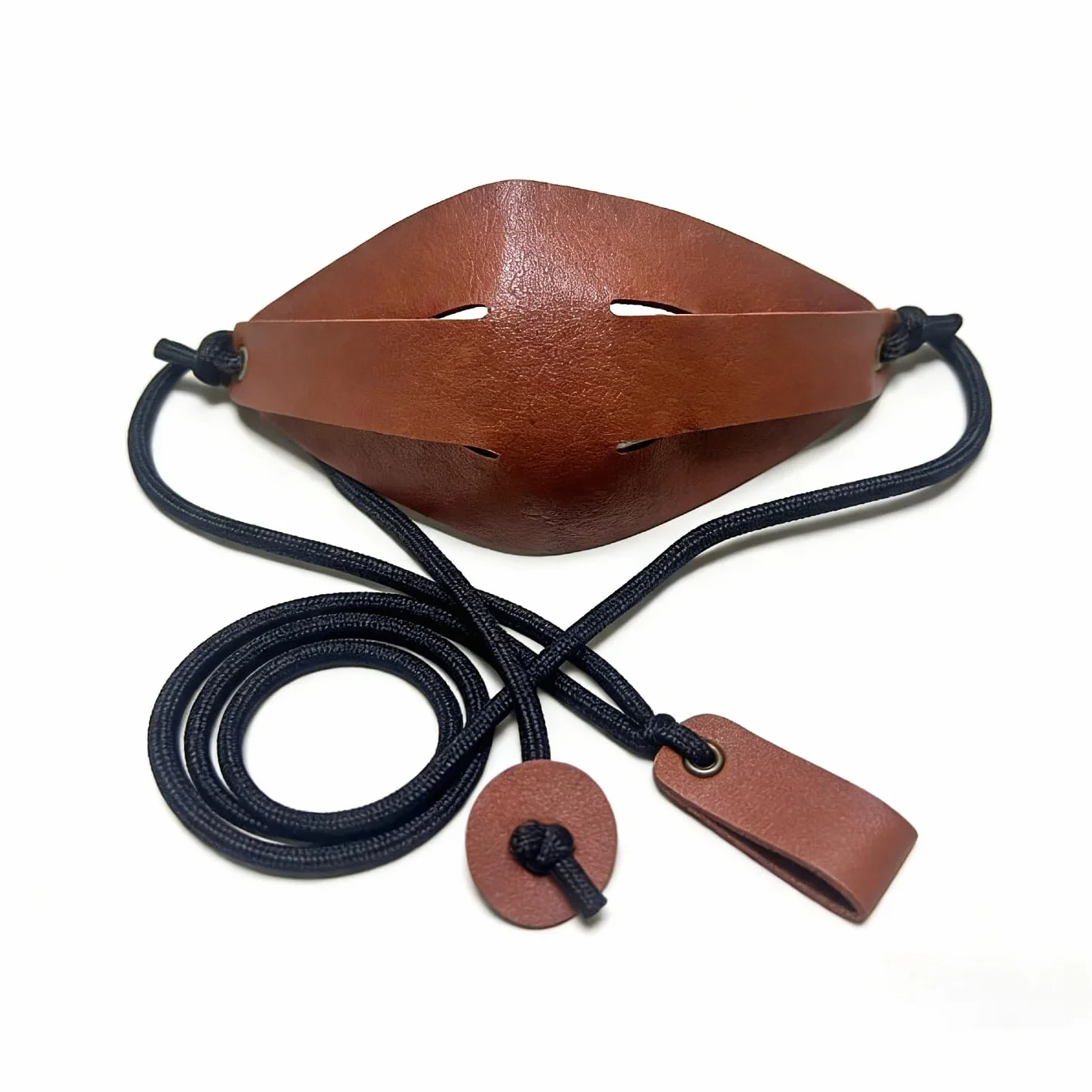 Tirachinas de piel sintética y paracord – lanzador de pelotas de golf y tenis