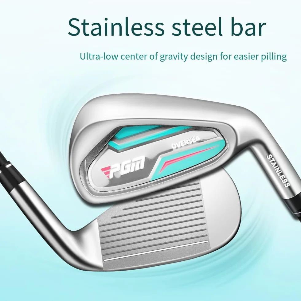 Hierro de golf para diestros n.º 5-9/P/S eje acero carbono centro gravedad bajo
