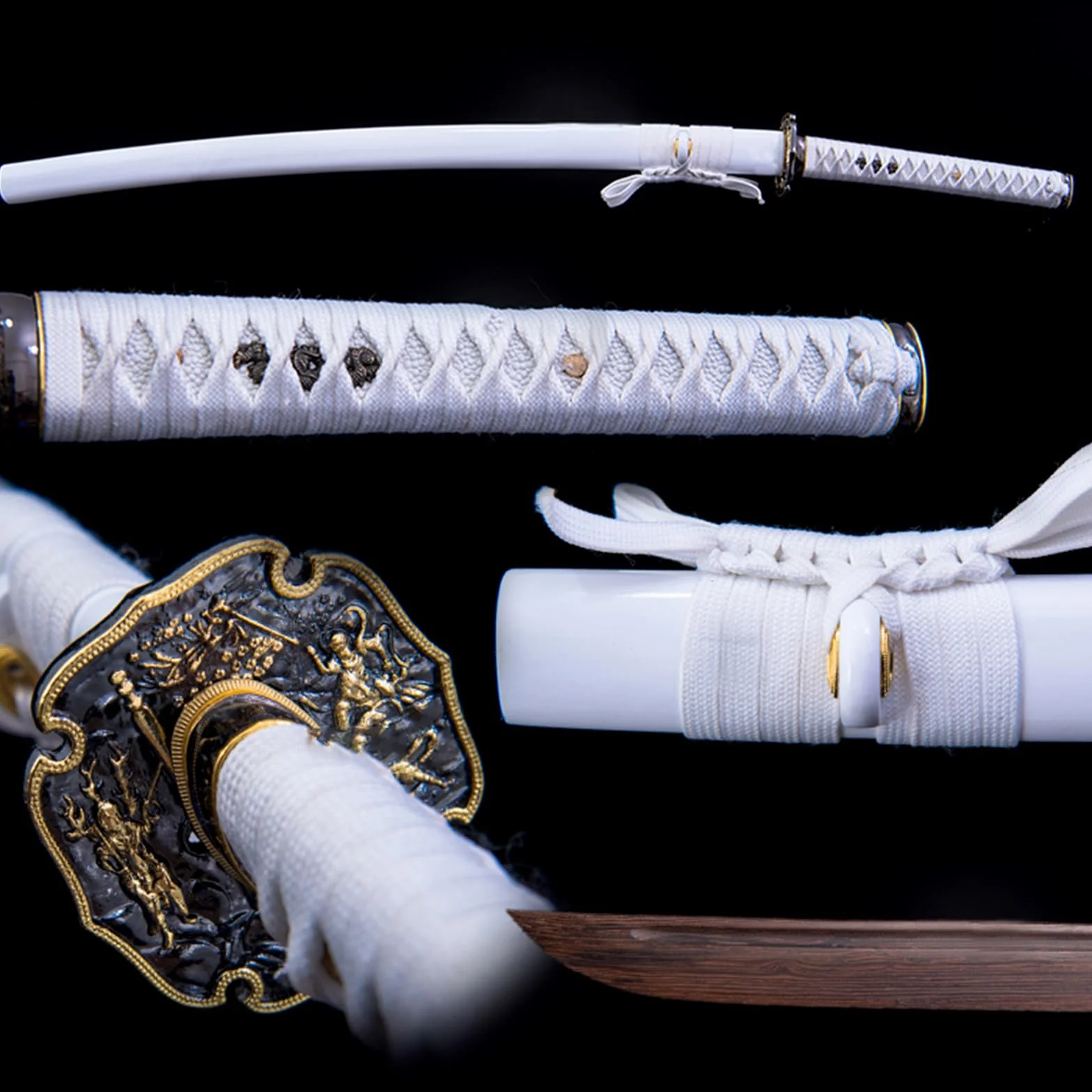Katana de Madera Palisandro Natural 103cm Bokken Hecho a Mano para Cosplay Kendo