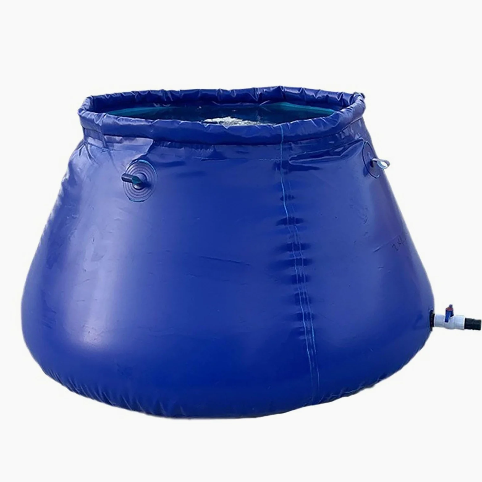 Bolsa de almacenamiento de agua de emergencia, bolsa de transferencia de agua plegable de gran capacidad con grifo, sistema de recogida de agua de lluvia, depósito de agua al aire libre