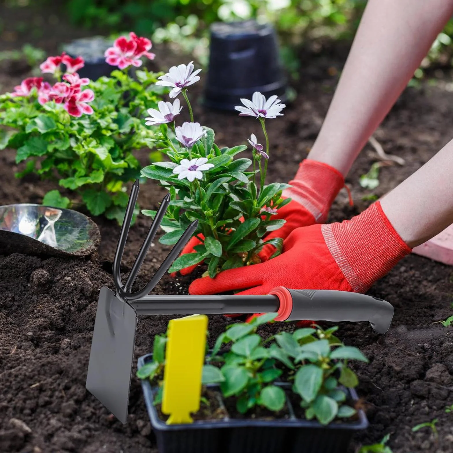 Juego De Herramientas De Jardín,9 PCS Herramientas De Jardinería,Conjunto De Herramientas De Jardín,Herramienta De Jardinería para Jardinería,Plantación,Flores