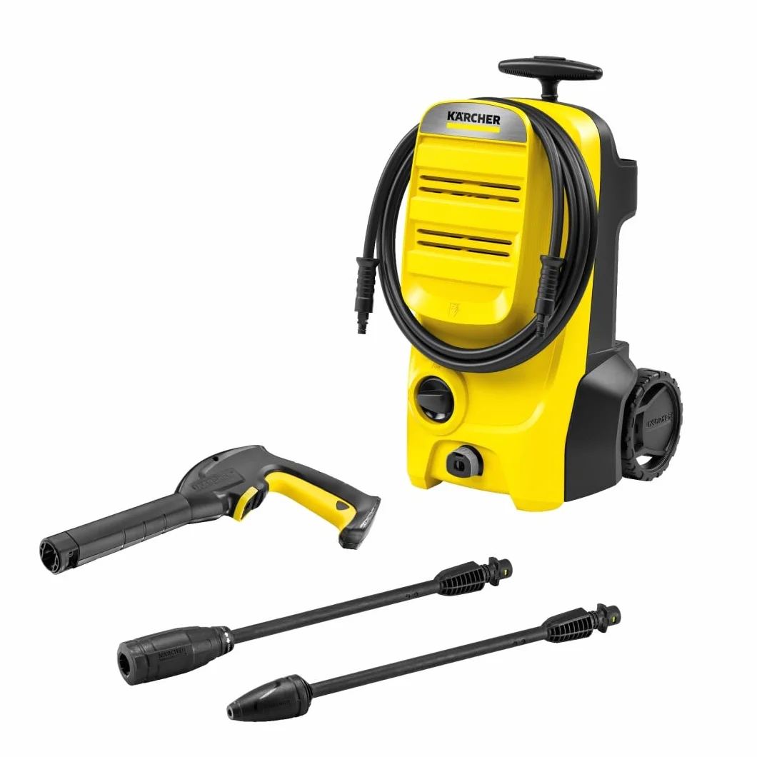 Kärcher Hidrolimpiadora K 4 Classic, presión: 130 Bar, caudal: 420 l/h, Rendimiento: 30 m²/h, Filtro de Agua, Peso: 4,6 kg, Pistola y Manguera de Alta presión, Boquilla Turbo, Lanza pulverizadora