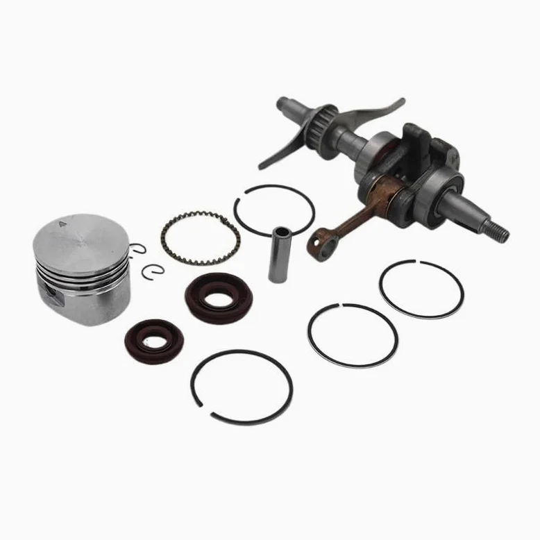 Piezas de jardín Kit de cigüeñal con sello de aceite de anillo de pistón de 35 mm, compatible con Honda GX25 25CC GX25NT HHT25S, desbrozadora de 4 tiempos, desbrozadora, motor de gasolina Piezas de ja