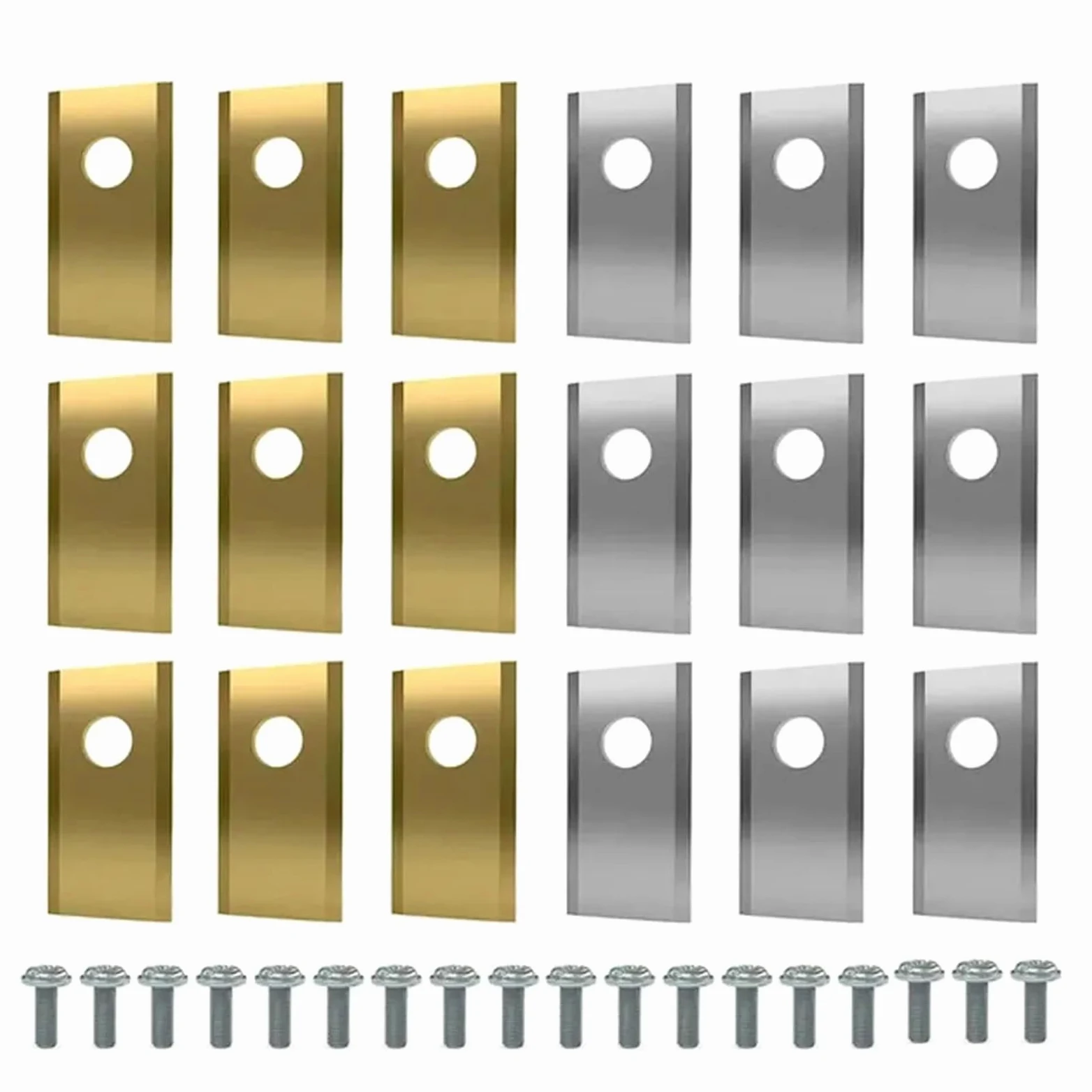 Juego De Cuchillas Corte For Cortacésped Acero Inoxidable Repuesto, 18/36/54 Uds., Robótico Compatible Con Wo&rx* Land&roid*(Gold 54PCS)