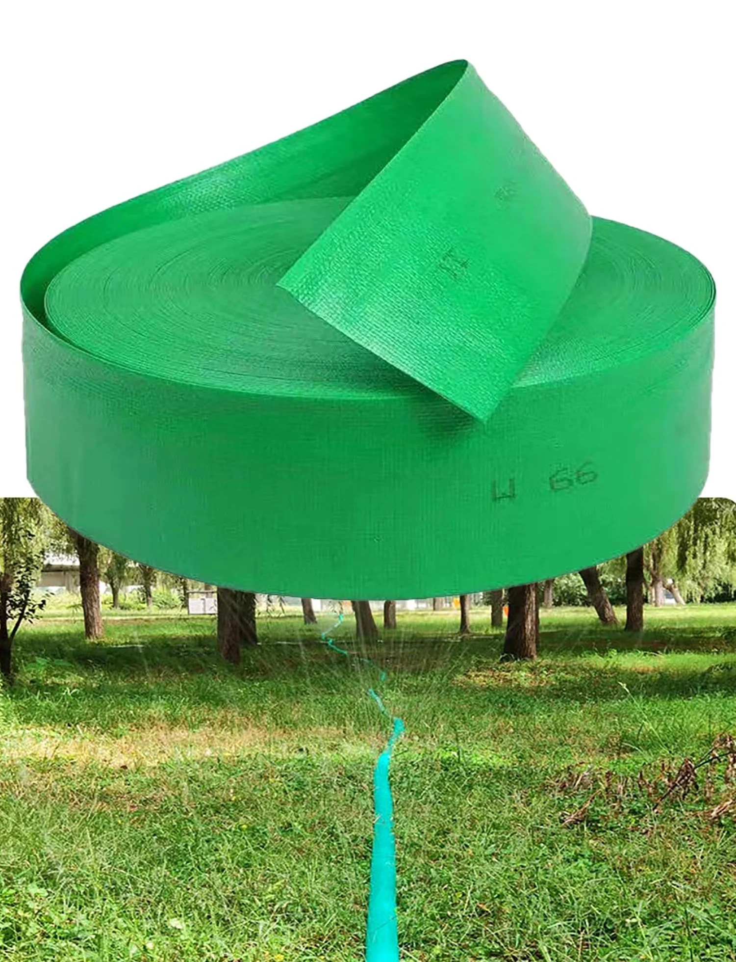 Correa de micropulverización a prueba de explosiones, manguera de riego agrícola trenzada tejida, for alta presión, manguera de riego agrícola(3inch- 50m/164ft)