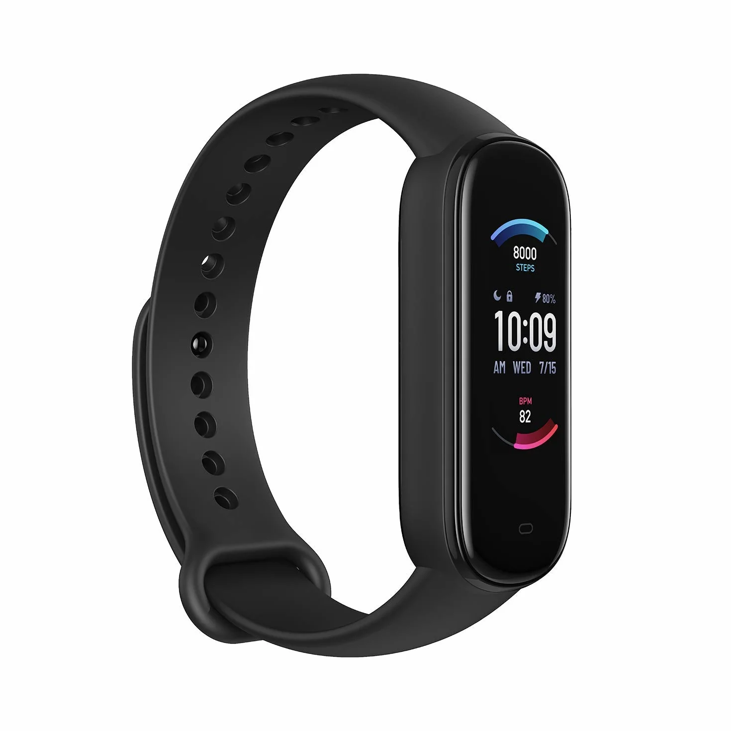 Amazfit Band 5 Smartwatch Fitness Tracker Oxigeno en Sangre Ritmo cardiaco Monitoreo del sueño Alexa Negro