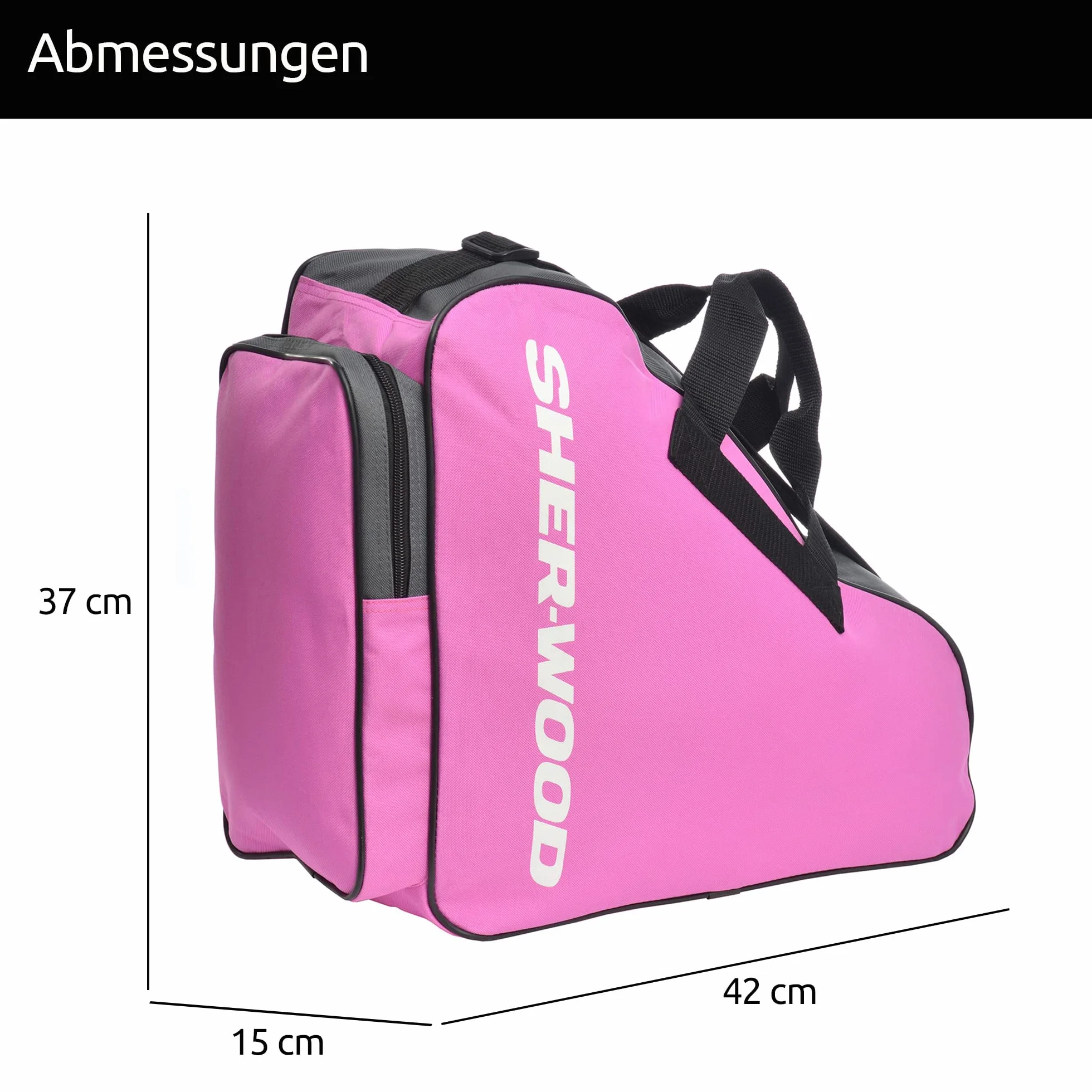 Sherwood Bolsa para Patines de Hielo 42x15x37 cm, Ice Skate Bag para Adultos y Niños