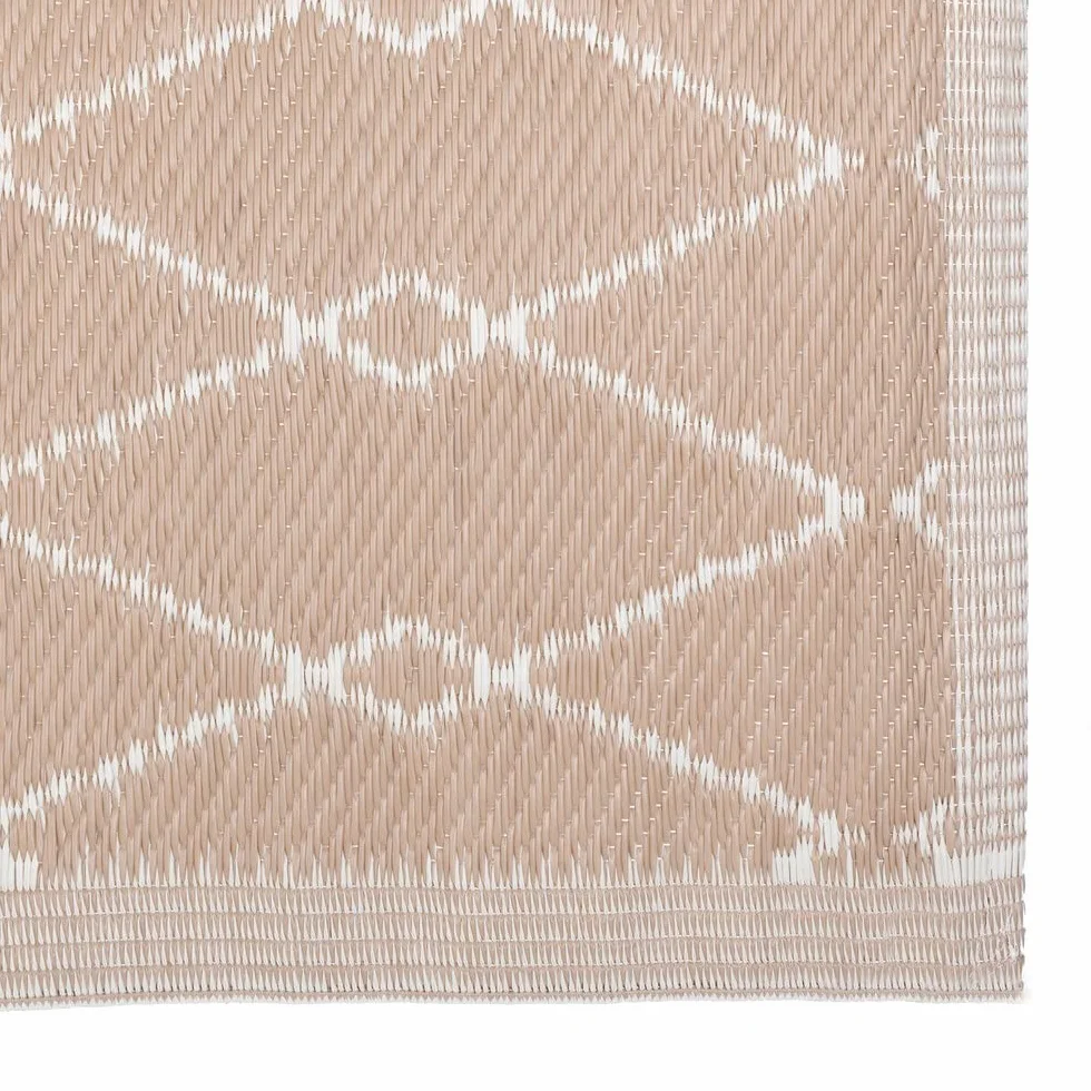 LOLAhome Alfombra de Exterior Zante 160 x 230 x 0,5 cm Beige Polipropileno
