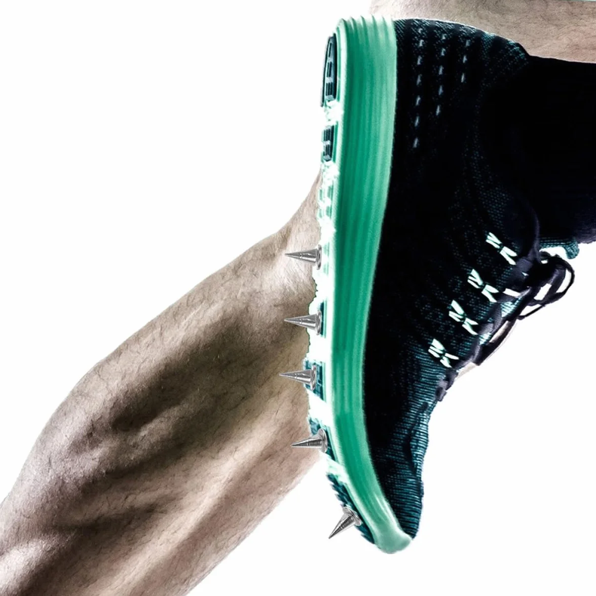 Clavos Zapatillas Atletismo 9mm Acero para Pista Sistema Reemplazo Rápido 30 Piezas