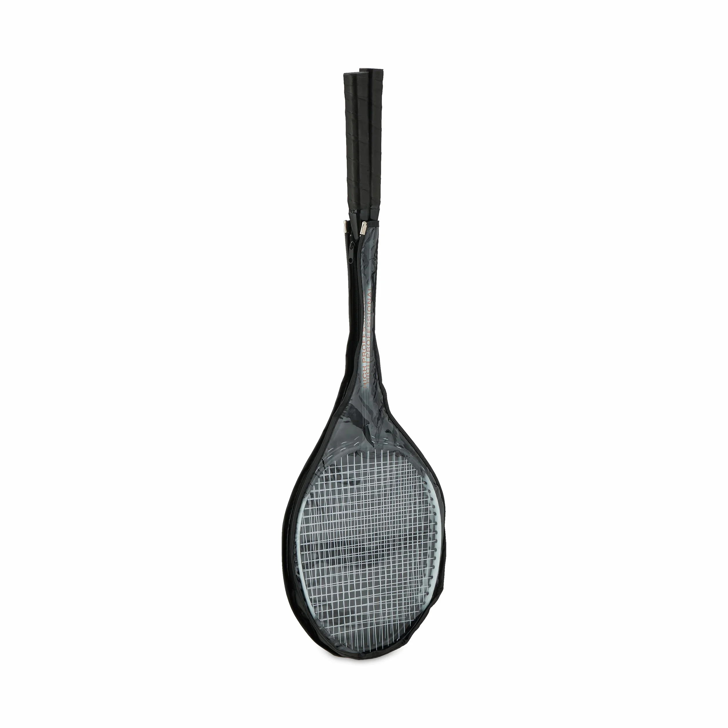 Relaxdays Juego de Bádminton con Bolsa, 2 Raquetas y 10 Volantes, Set para Niños y Adultos
