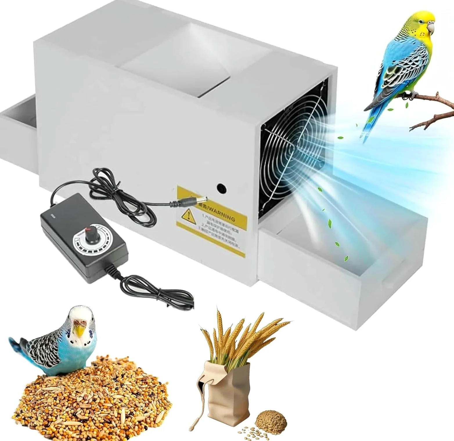 Máquina limpiadora de Semillas para pájaros, Separador de Granos de Acero Inoxidable para mijo, Granos Diversos y Semillas de melón