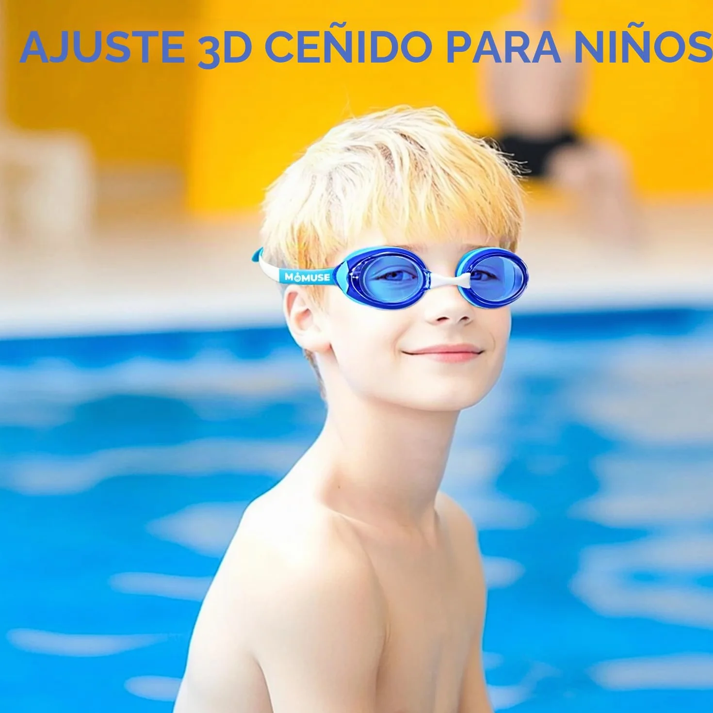 MOMUSE Gafas de natación para niños paquete 2 unidades antivaho a prueba de fugas