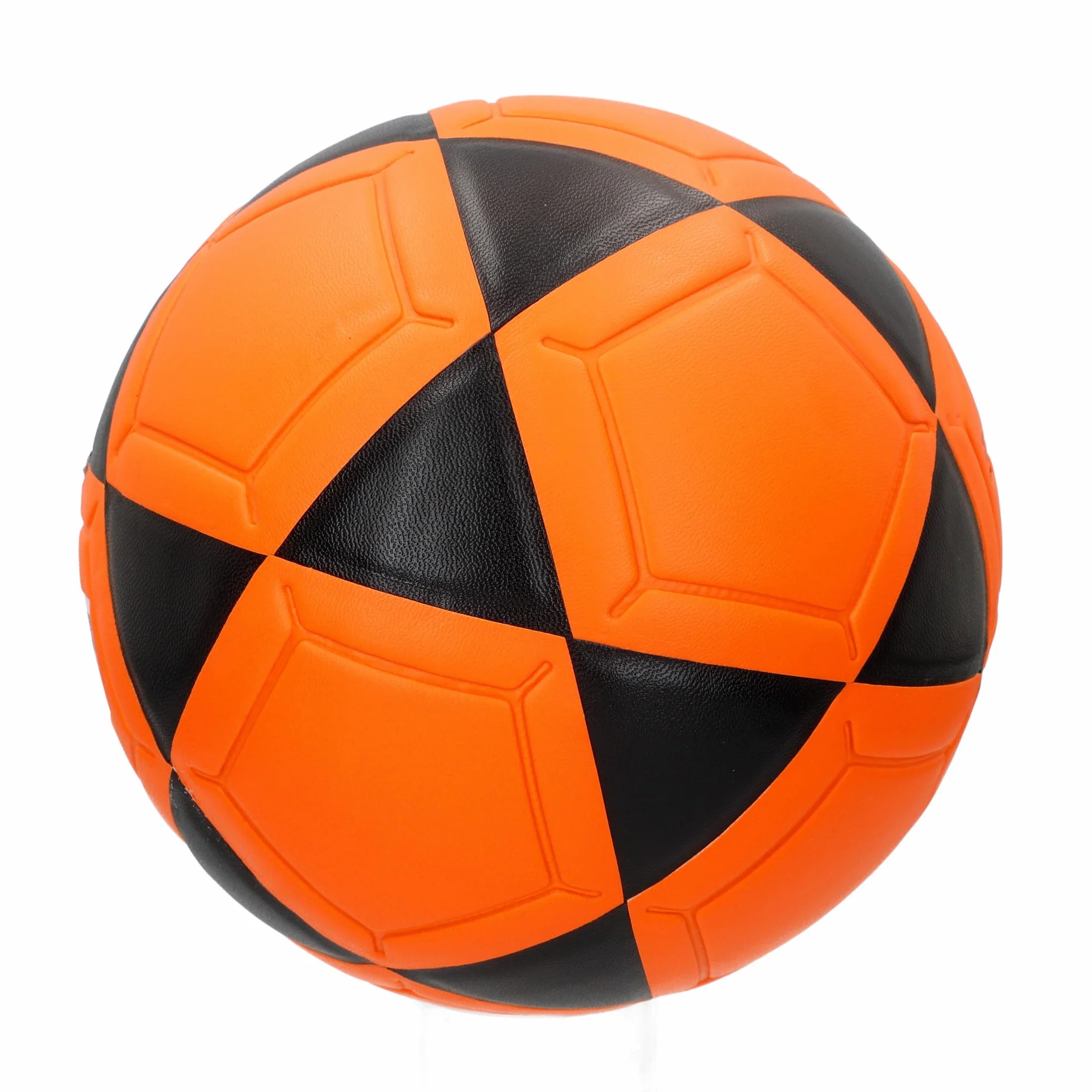 AKTIVE Balón de Fútbol Sala PVC Talla 3 230-250g D18 cm Naranja y Negro