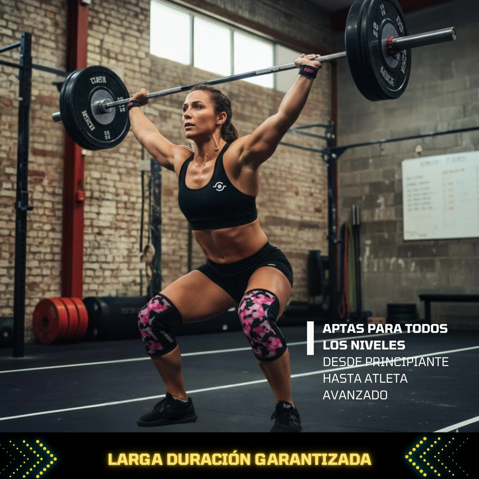Rodilleras Crossfit Fitness 7mm Neopreno Compresión Soporte Protecciones Deportivas Halterofilia Gym Powerlifting Knee Wraps