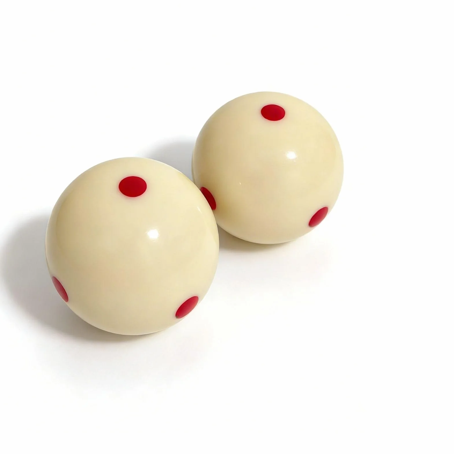 Bolas de Billar Blanca 57,2 mm 2 Piezas Entrenamiento Resina