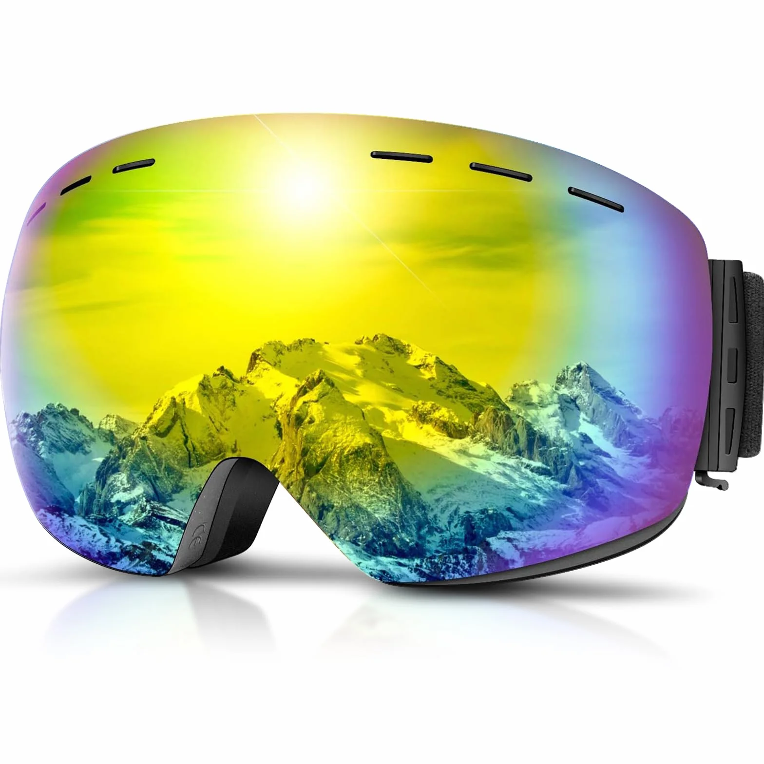 DADA-PRO Gafas de Esquí OTG Sin Marco con Protección UV 100%