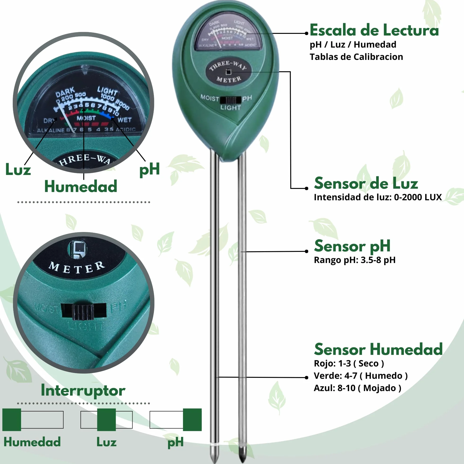 Kit Jardinería 14 Piezas con Bolsa,Herramientas de Jardinería de Acero Inoxidable, Tijeras de Podar SK5, Medidor de Humedad, Guantes y Rodilleras – Set Jardinería para Huerto Urbano y Regalo