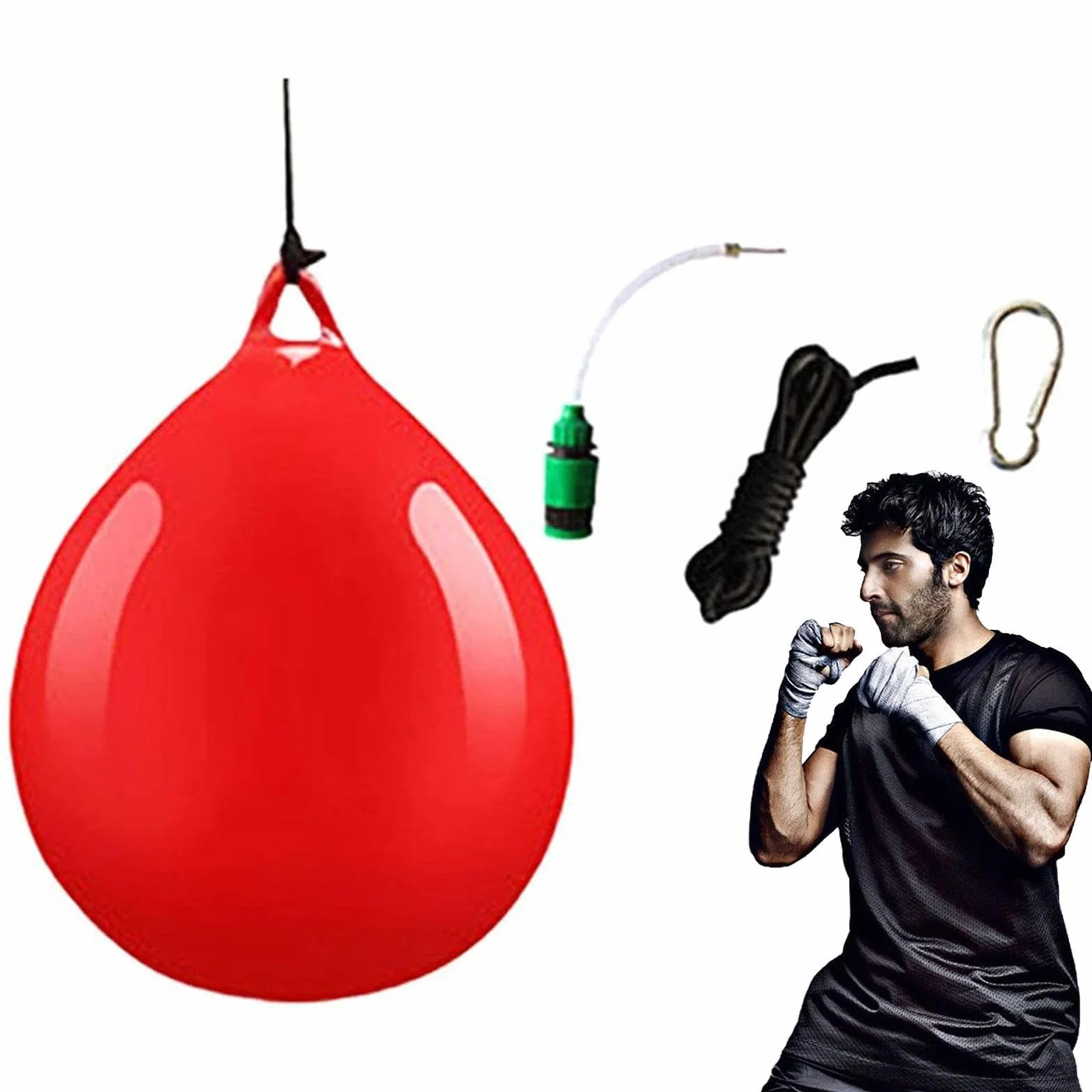 Aqua Bield Bacs Bolsa De Boxeo De Agua De Entrenamiento, Saco De Boxeo Duradero Con Gancho
