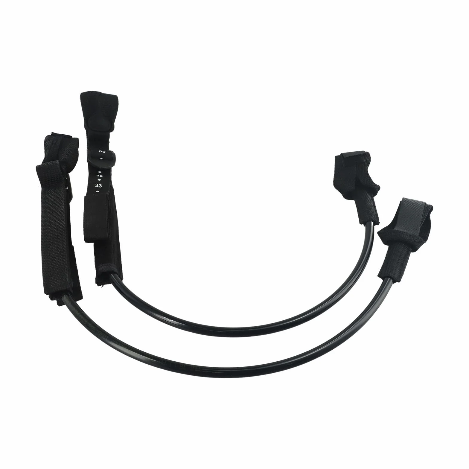 Arnés de Windsurf Antideslizante Ajustable Paquete de 2, Poliuretano, 22-28 Pulgadas, Negro