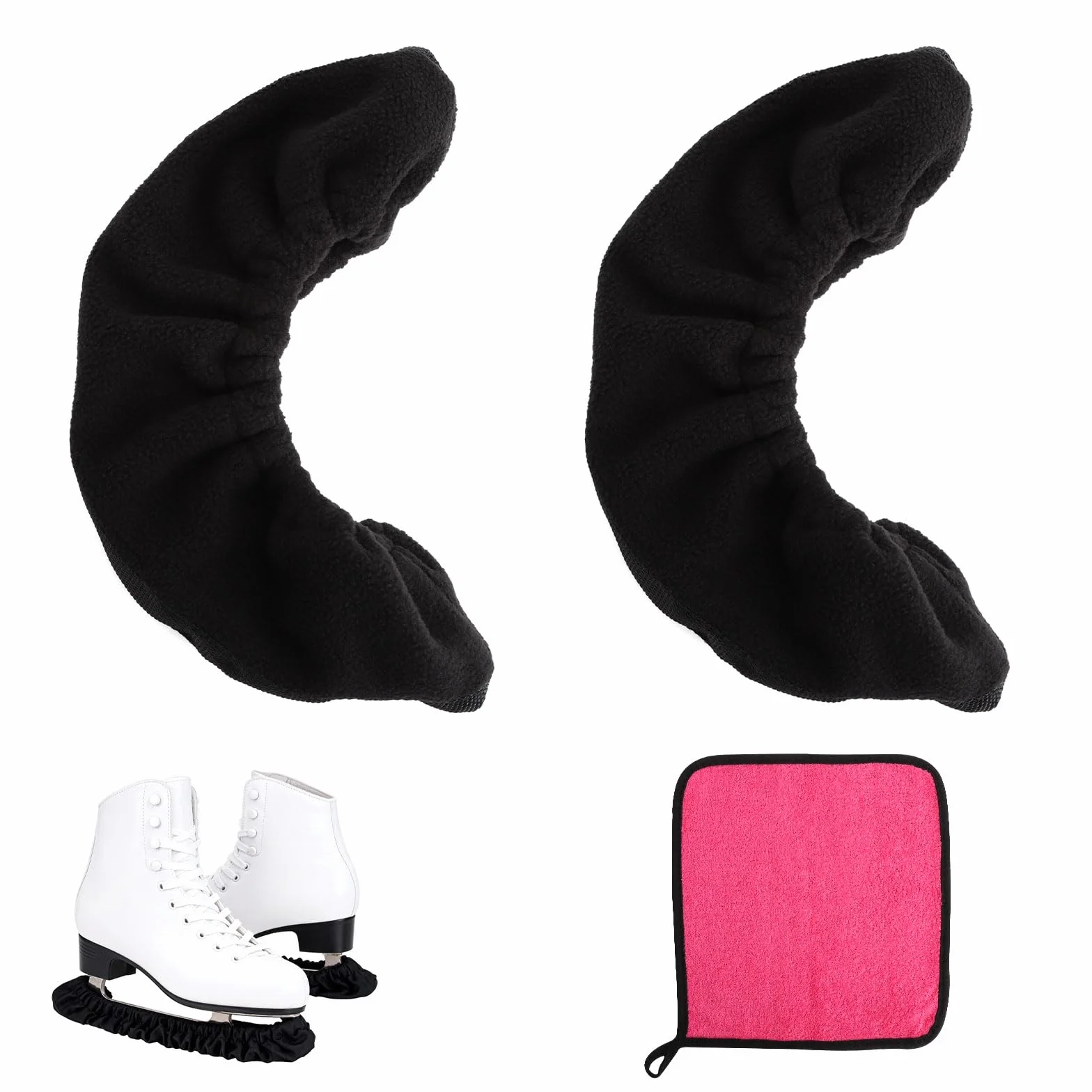 Soakers Protectores de Cuchillas para Patines de Hielo, Fundas Universales de Microfibra Absorbente Antióxido