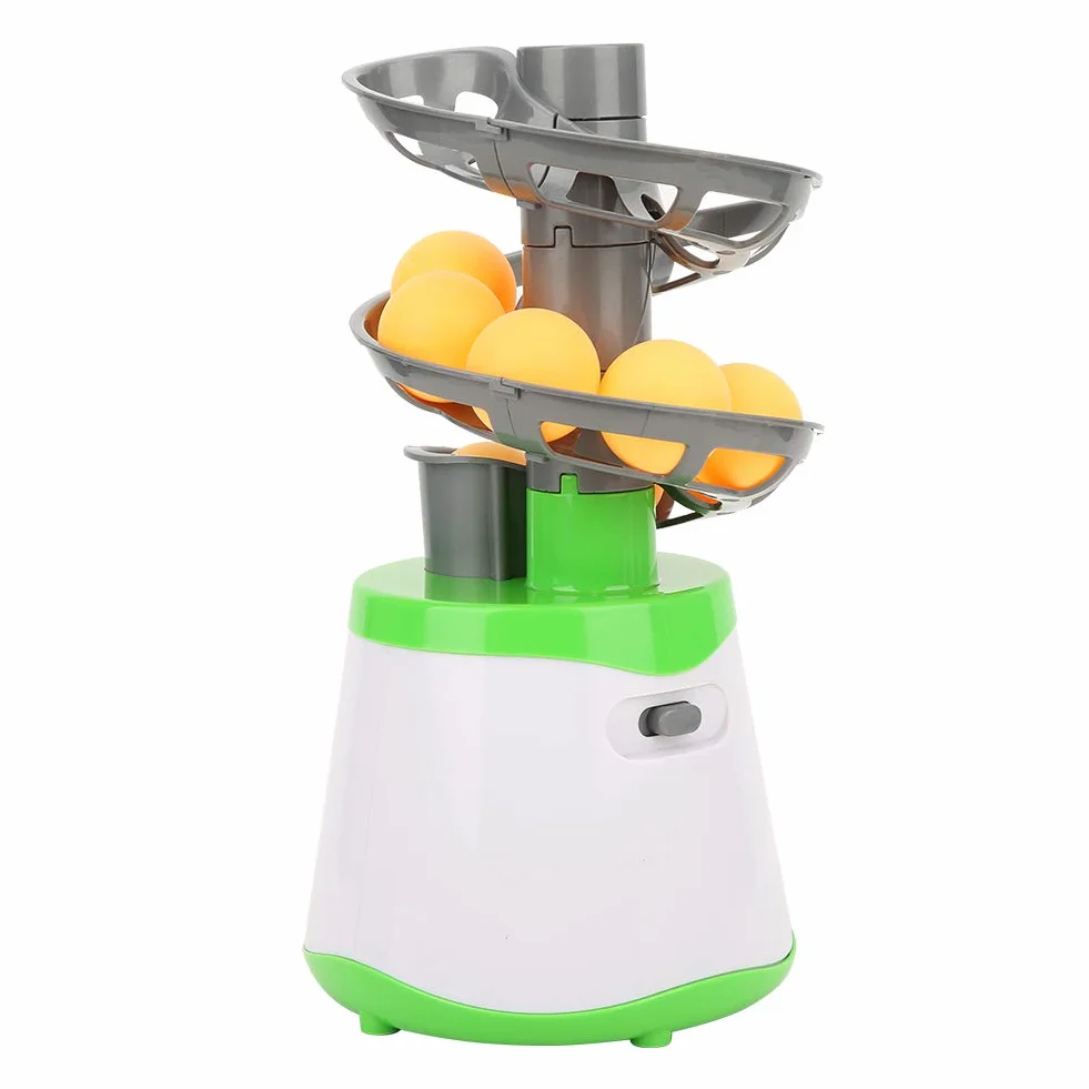 Drfeify Lanzador automático de Pelota de Pong, Entrenador de Tenis de Mesa ABS Duradero portátil