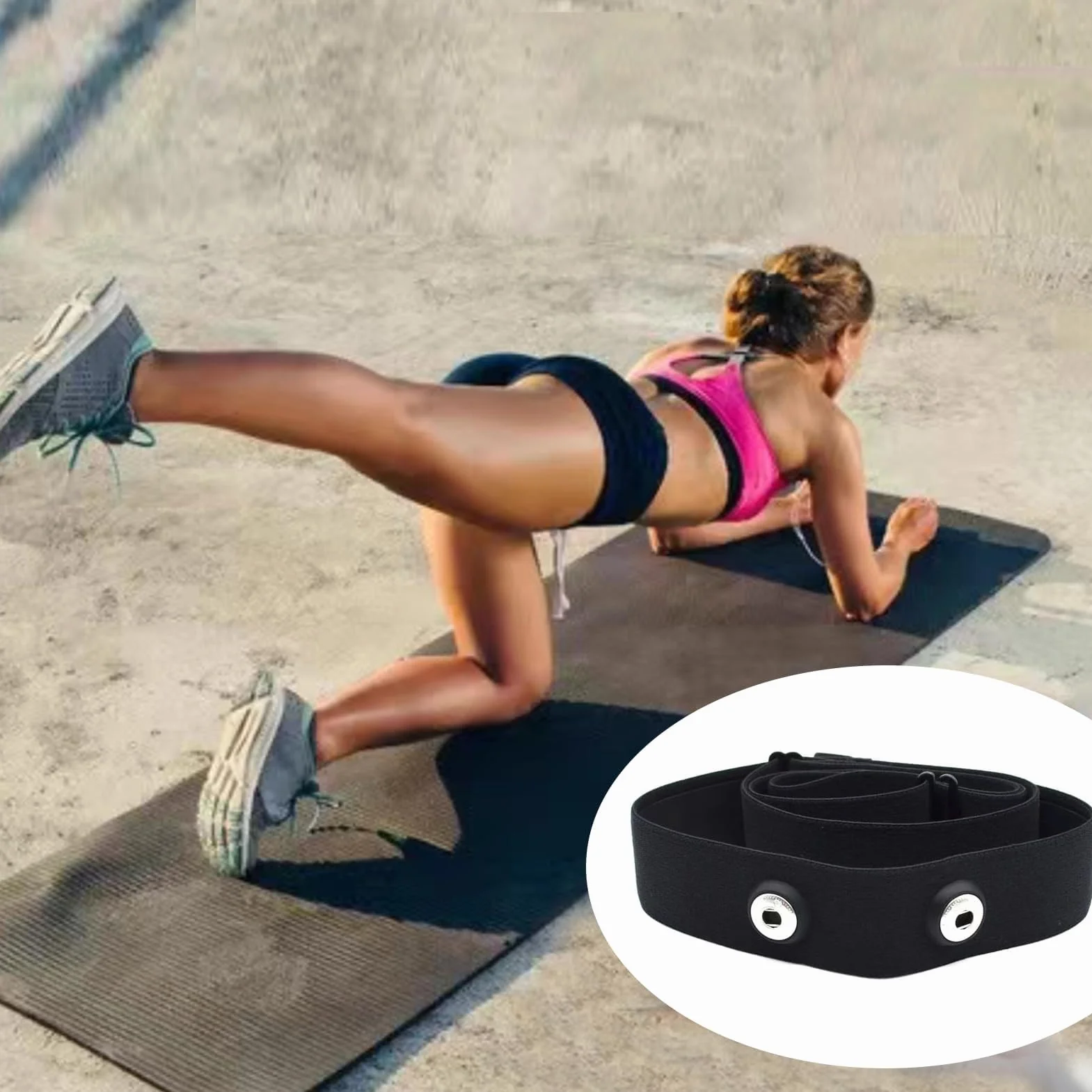 Recambio Cinta Frecuencia Cardiaca Bluetooth Ant+ Compatible Garmin Wahoo Bryton Polar H10 H9 Coospo Magene Resistente Agua Sudor