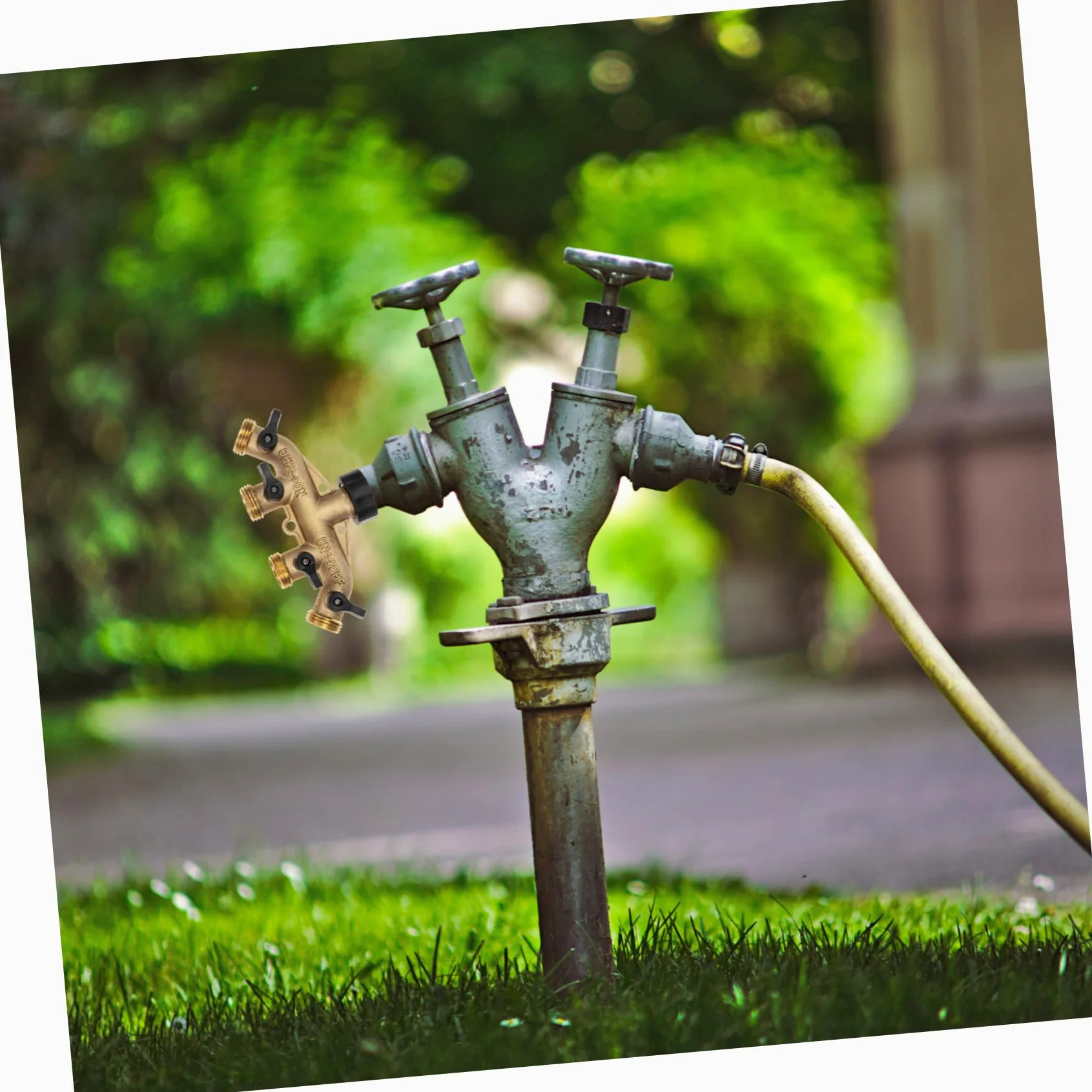 DOITOOL 2 Juegos De Adaptadores De Conector De Manguera De Jardín Divisor De Manguera Adaptador De Grifo De Latón Rápido para Uso En Exteriores