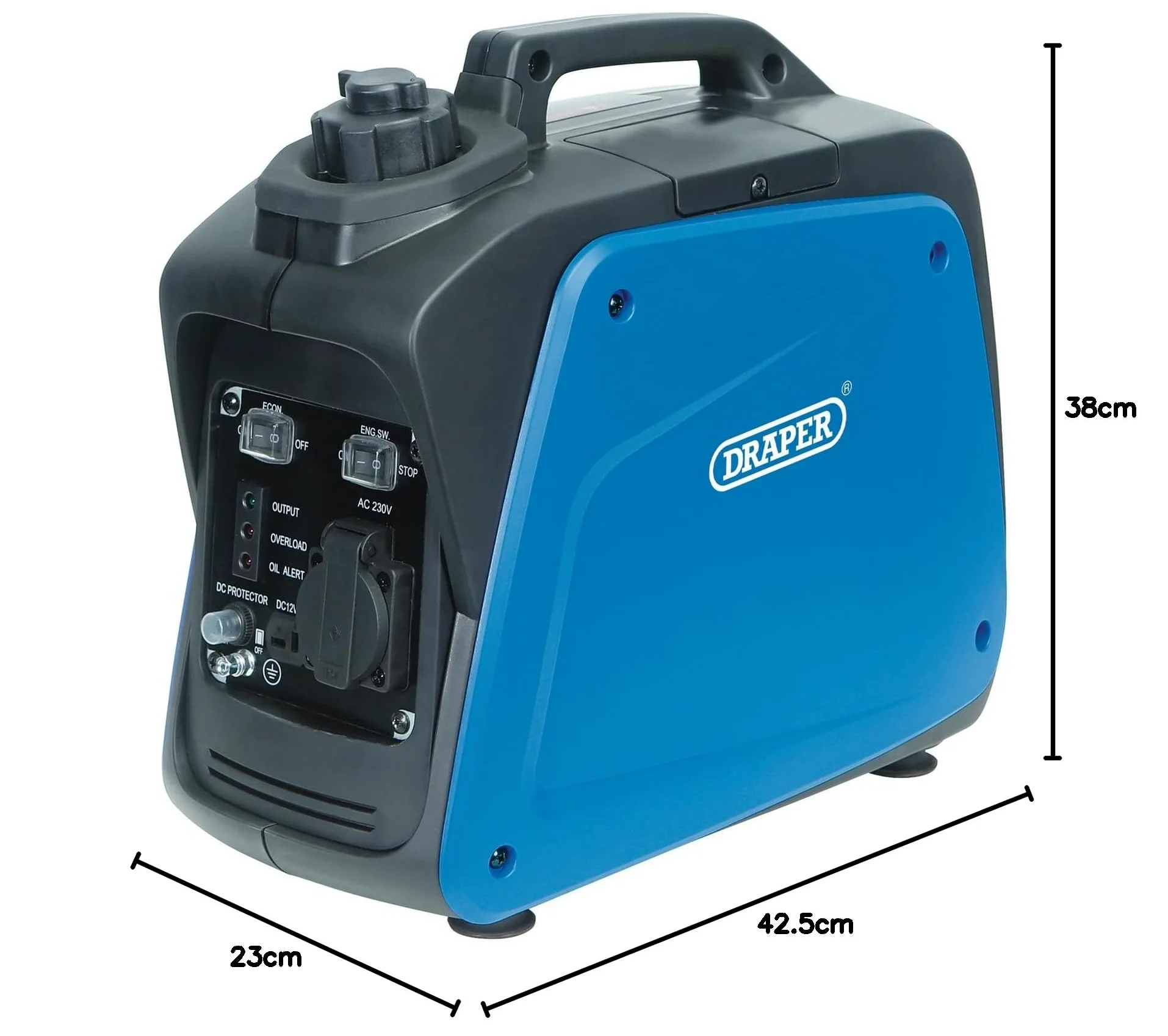 Draper 95176 Generador inversor de gasolina, 700W