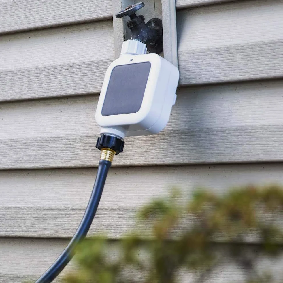 Netro Pixie - Temporizador Inteligente para Grifo de Manguera, conexión WiFi, energía Solar, detecta el Tiempo atmosférico
