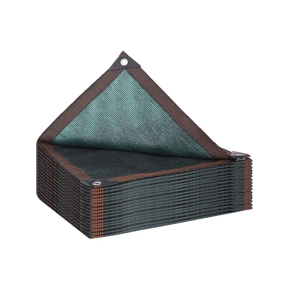 Red De Sombra Exterior, Malla De Sombreo Verde Oscuro, Tela De Sombreo con Ojales y cordón, Transpirable Vela de Sombra para Jardin Plantas(13X26ft/4X8m)