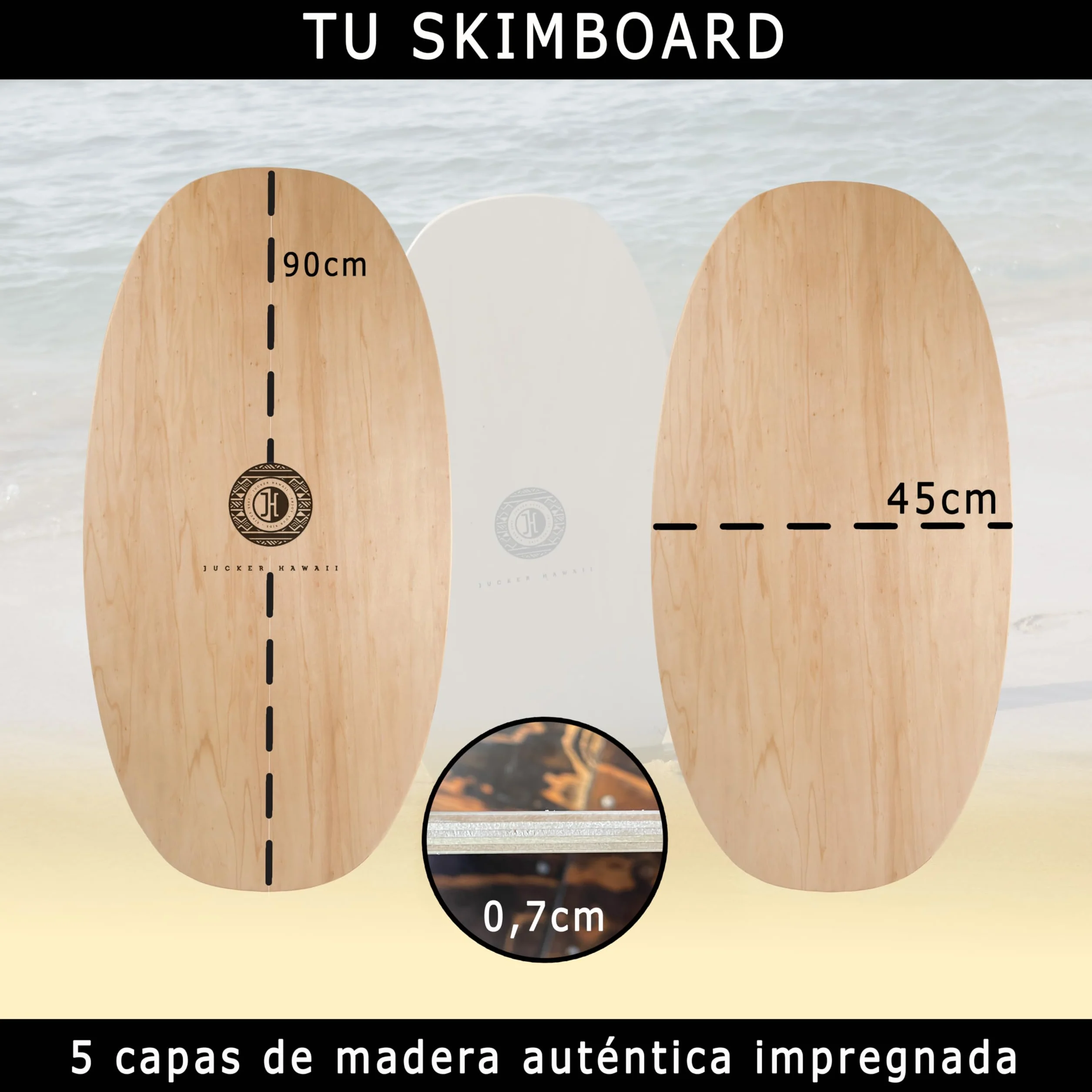 JUCKER HAWAII Tabla de esquí PUNA ULUA KEIKI