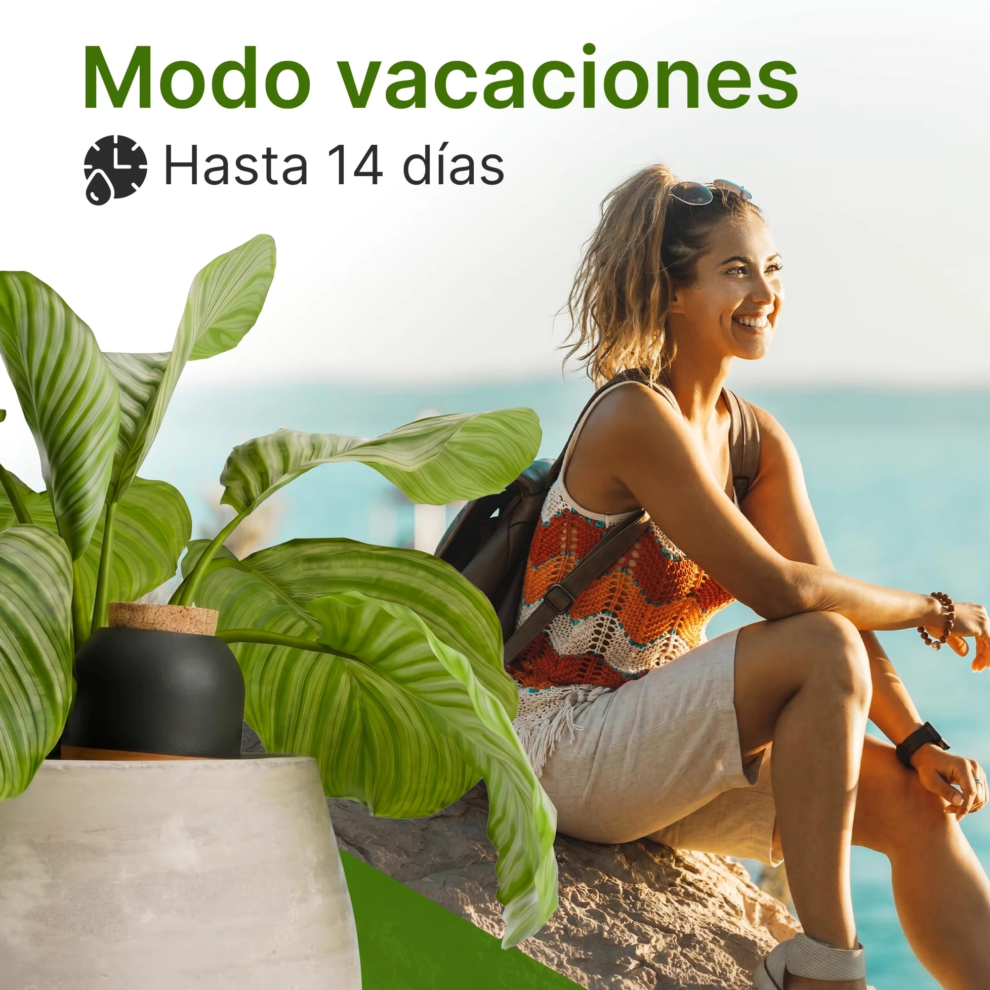 MINISMUS Autoriego Macetas Terracota, Autorriego Plantas Interior, Dispensador Agua, Regar Vacaciones, Cerámica Macetero, 950ml 4 Unidad