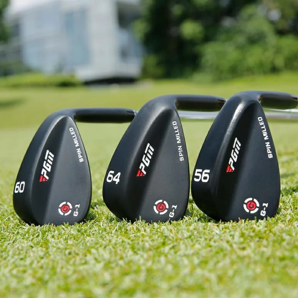 Palos de Golf Cuñas de Arena Loft 50-62 Grados Control de Distancia Cuña de Golf (56 Grados, Negro)