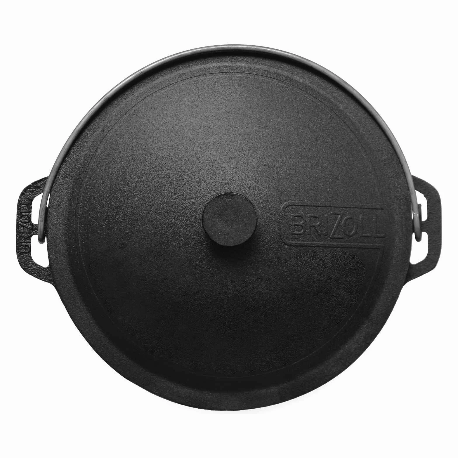 4BIG.fun Kazan de hierro fundido 6 L | Cacerola Kasan de camping Tapa de hierro fundido | Asia Wok Olla para cocinas de inducción, cocina, grill, camping, jardín, barbacoa