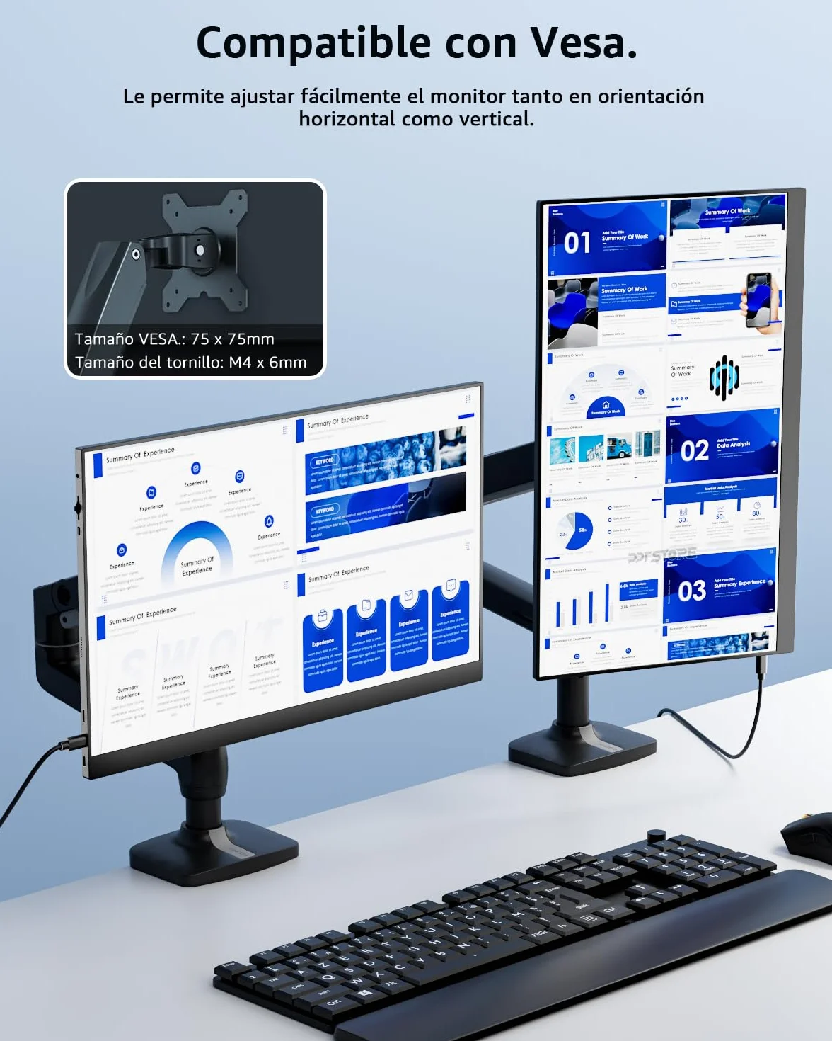 Yodoit Monitor Portátil 15,6" IPS FHD 1920×1080P USB-C HDMI Altavoces Integrados para PC/Mac/PS5