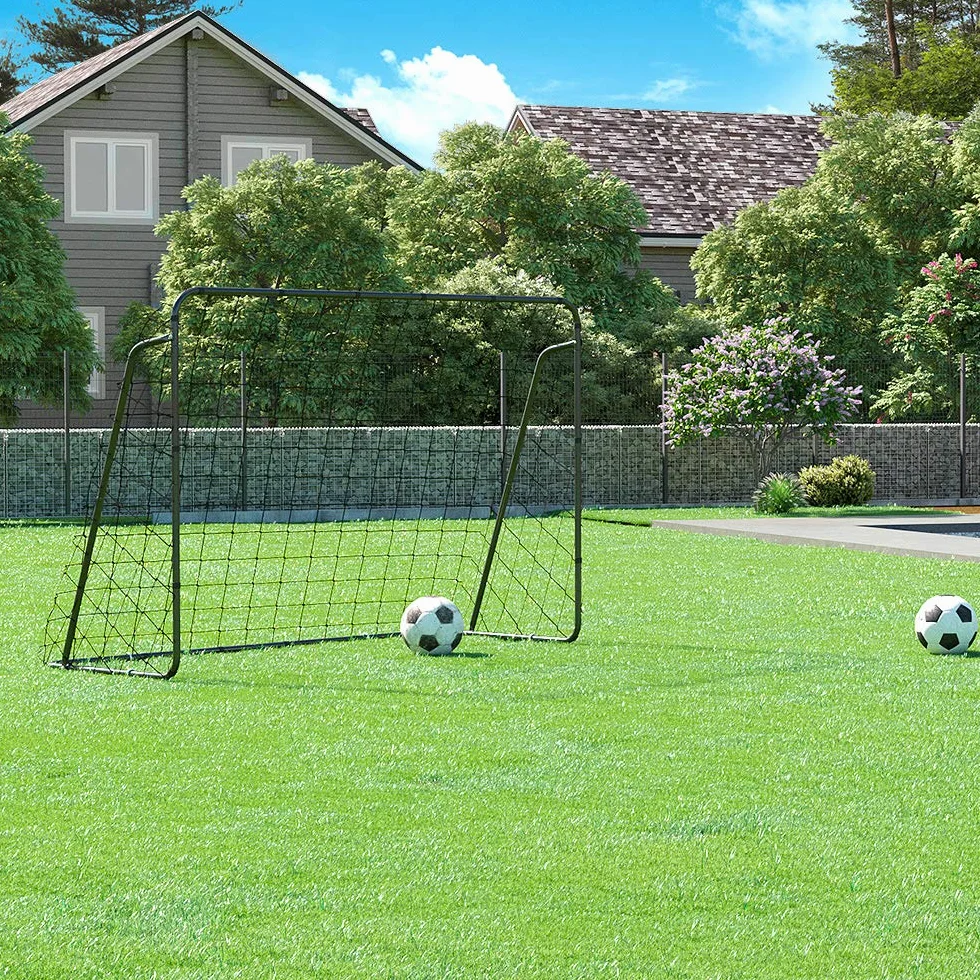 SONGMICS Portería de Fútbol para Niños, Red de Fútbol, Montaje Rápido, Tubos de Hierro