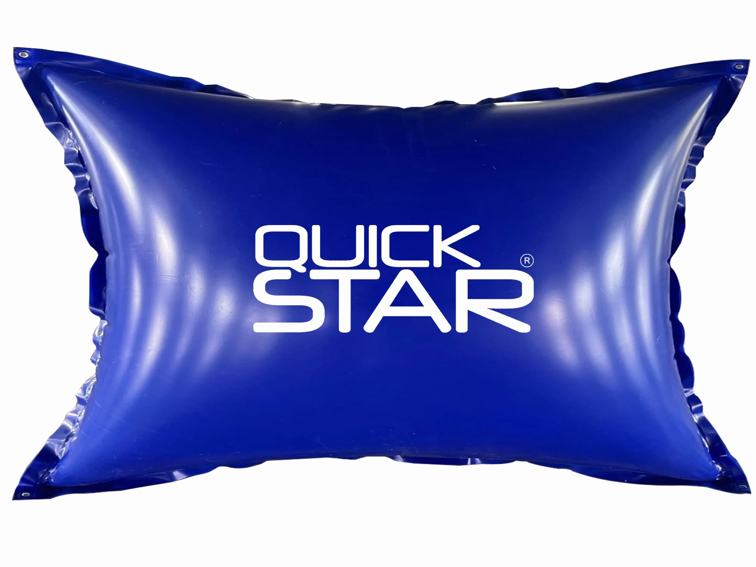 QUICK STAR Cojín de piscina de 200 x 400 cm, color azul, cojín de aire para piscina de invierno, 4 cuerdas y kit de reparación, cojín de invierno