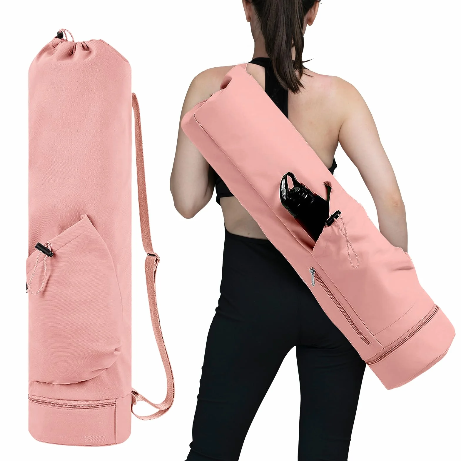 Bolsa para esterilla de yoga, soporte con almacenamiento multifunción para gimnasio, playa, viajes