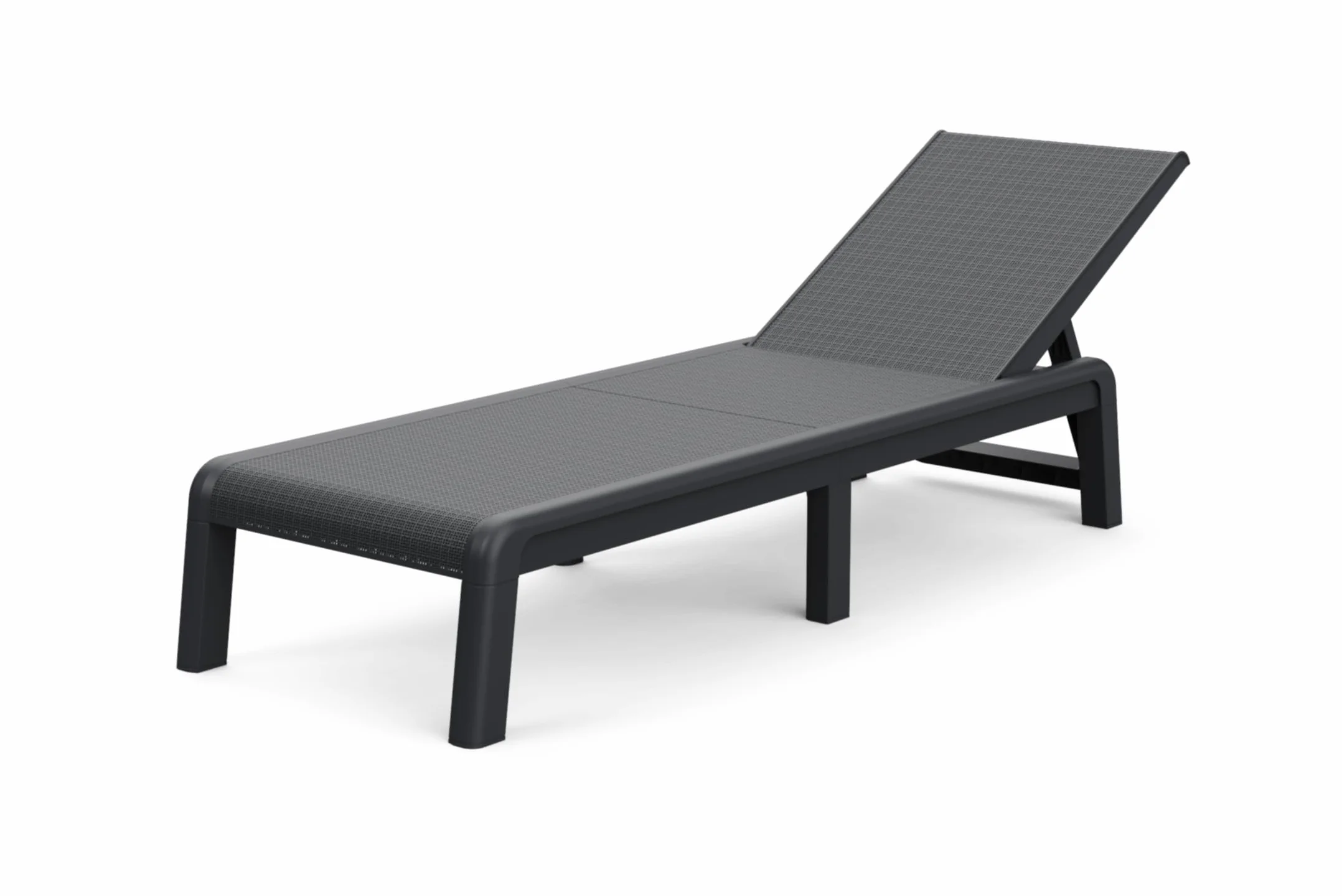 Keter Palma-Tumbona de Jardín Plegable, para Exterior terrazas, Patios, Jardines, 4 Posiciones, Color Grafito
