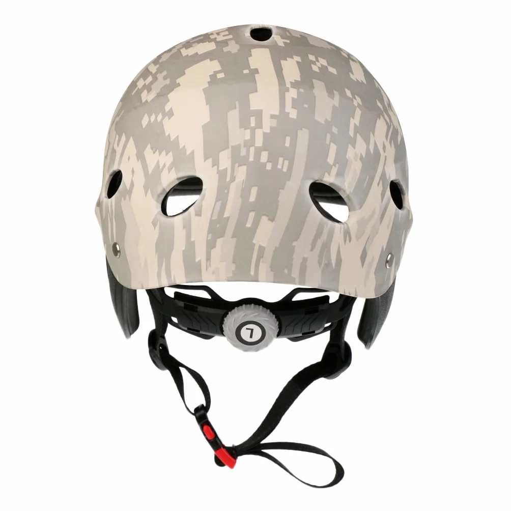 Casco de seguridad para deportes acuáticos para kayak, canoa, camuflaje verde militar