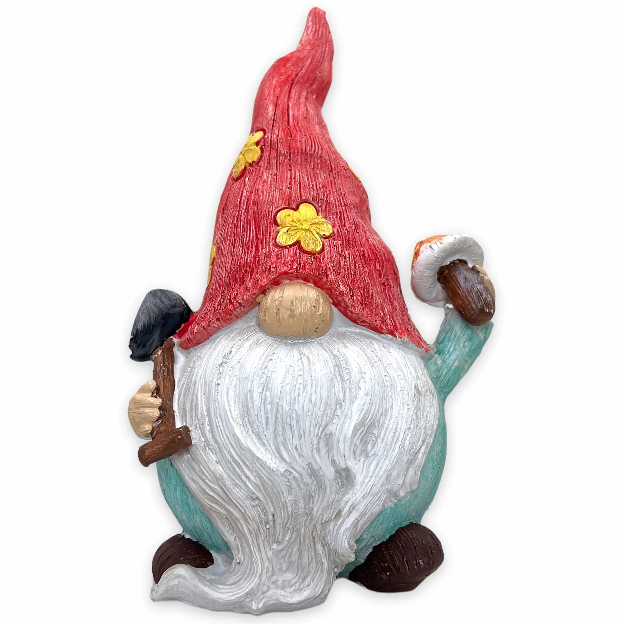 MIJOMA Enano de jardín Gnom GNOME Dwarf Jardín Decoración Jardín Decoración de Jardín Enano para Jardín Decoración del Hogar Decoración para Terraza para Balcón (Chaqueta Azul - 22 cm)