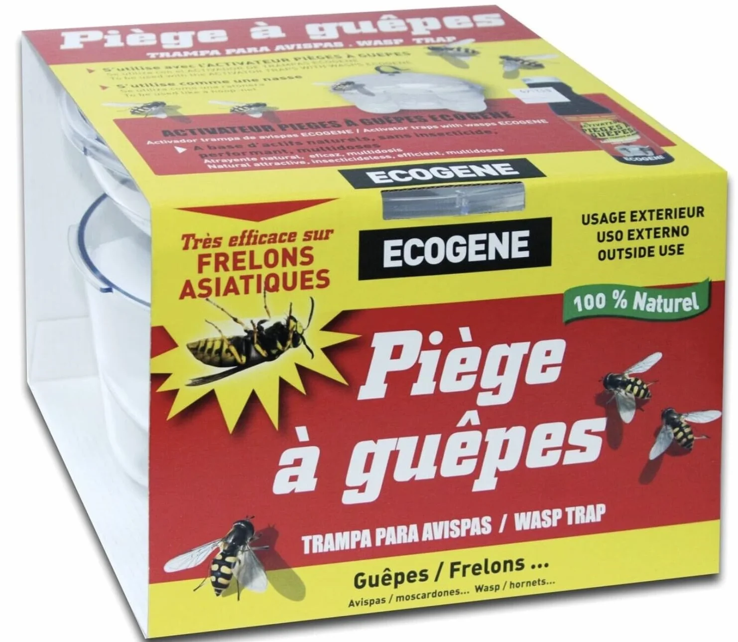 Ecogene 001313 - Trampa para Avispas ecológica, rebrote de plaguicidas