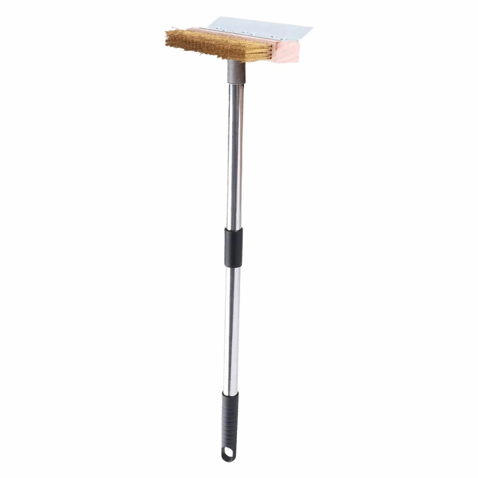 Cepillo para horno de pizza con raspador Cepillo Mango Largo Limpieza Horno | Herramienta Lavado Parrilla Barbacoa Lavable para exterior, jardín, patio, barbacoa y parrilla