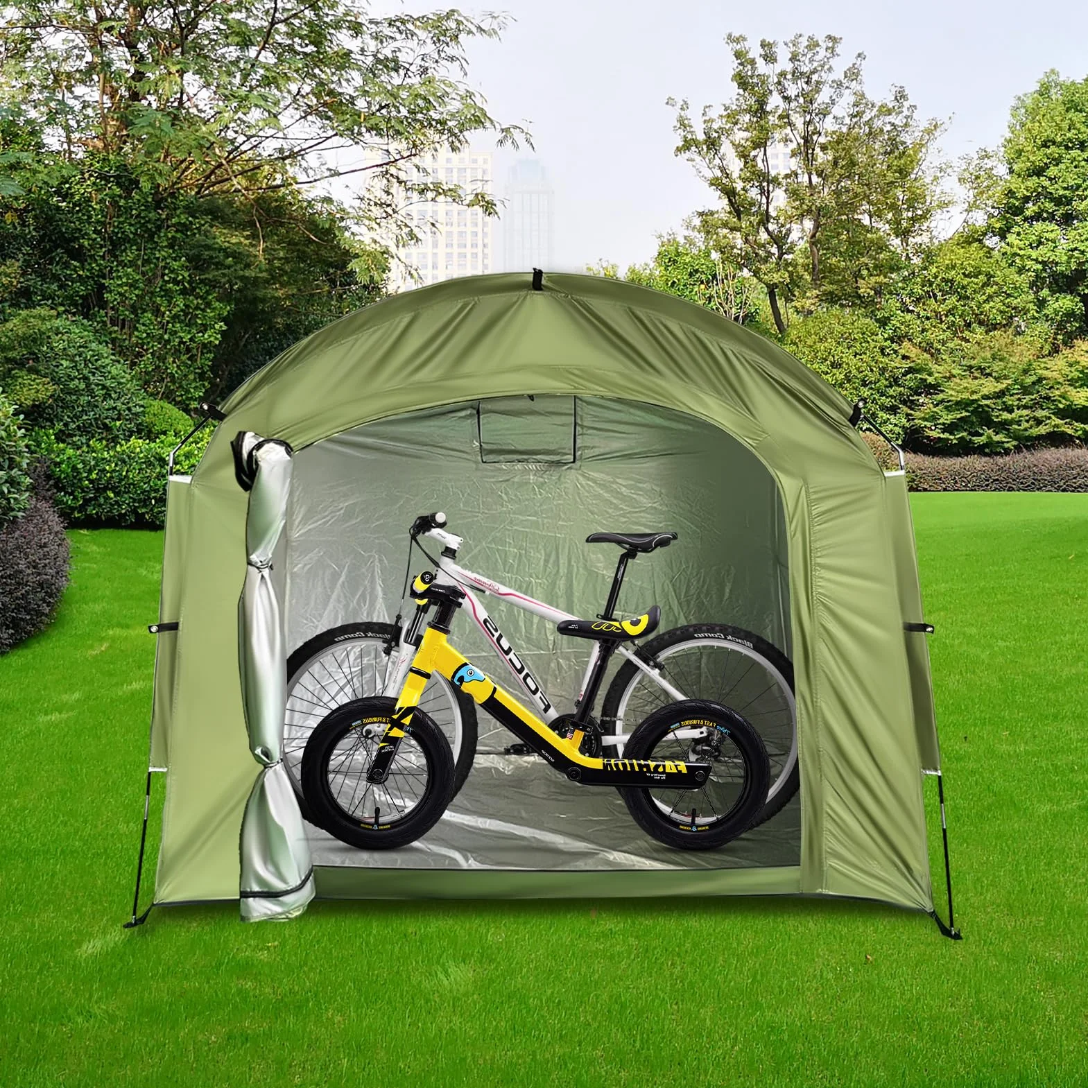Tienda de campaña para bicicleta, portátil, tienda de herramientas para bicicleta, garaje, al aire libre, camping, jardín, tienda de campaña, tela Oxford 210D, para bicicletas, motocicletas