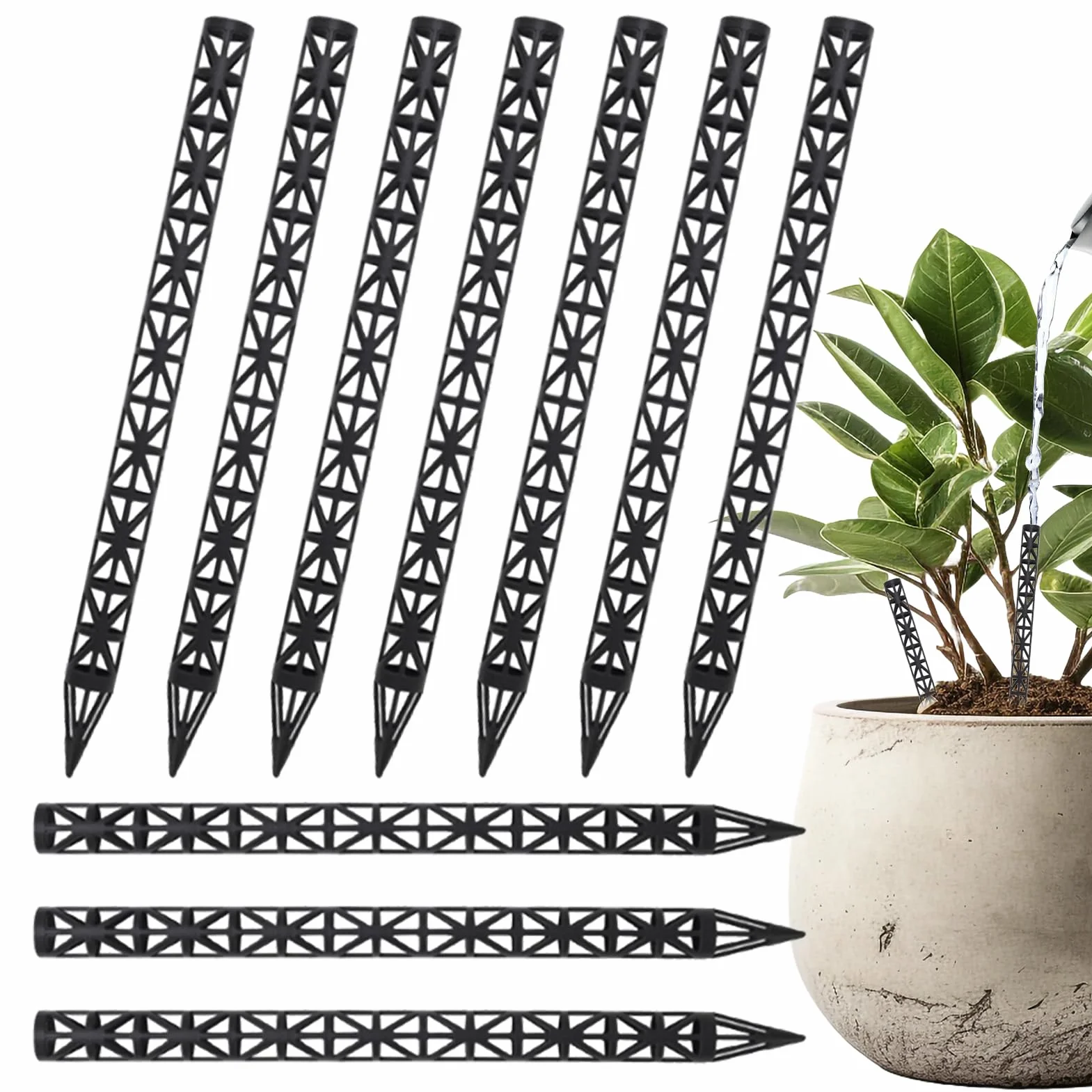 Generico Aireador para raíces de plantas – Punta de cerámica con punta – Tubo de fertilizante y ventilación del suelo – para macetas de interior y exterior, jardín y patio doméstico