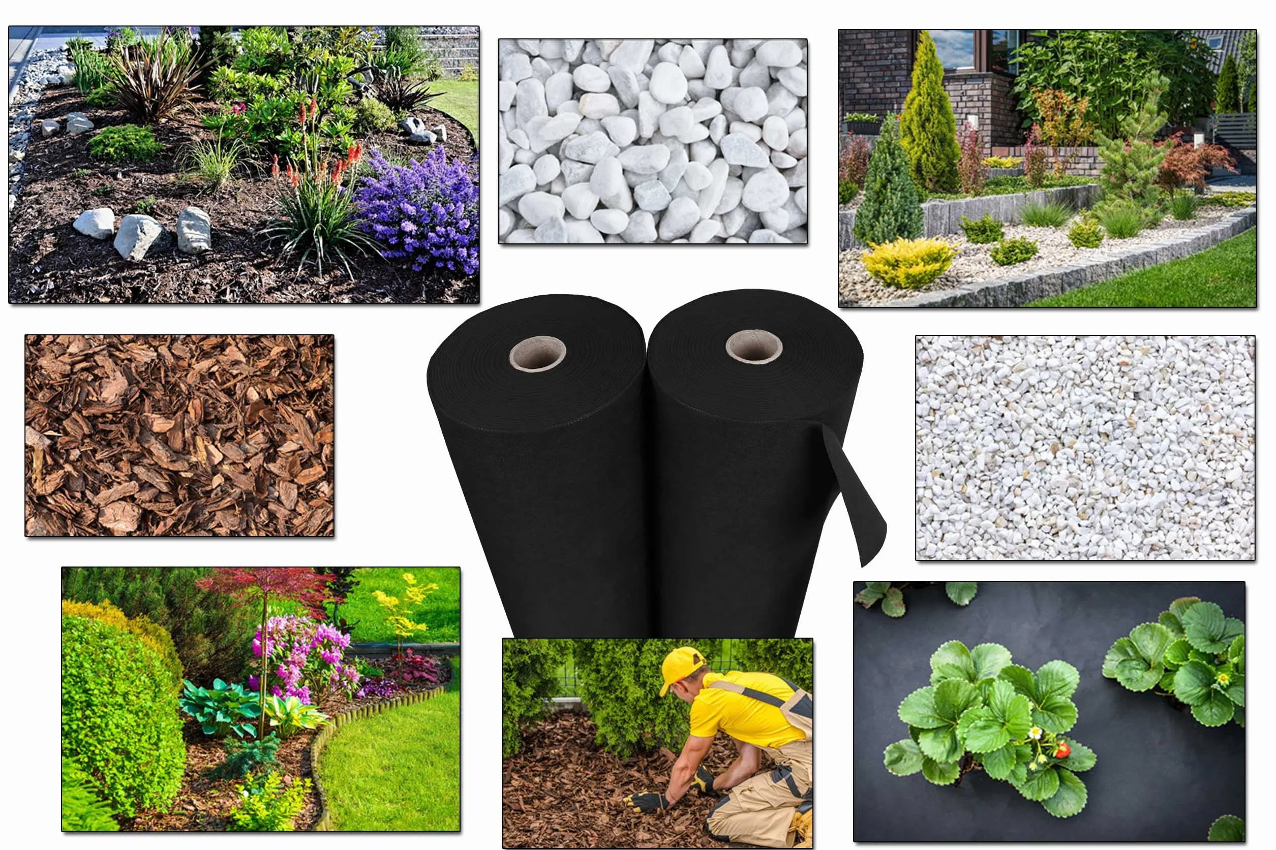 sarcia.eu Malla antihierbas 150g/m² Tela de jardín contra Las Malas Hierbas UV Calidad UE 100m 1,1 m
