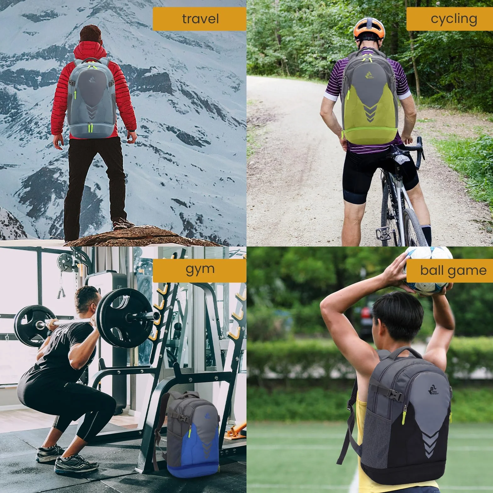 Bseash Mochila de Baloncesto 35L Compartimento Inferior para Balones, Bolsa Deportiva Gran Capacidad
